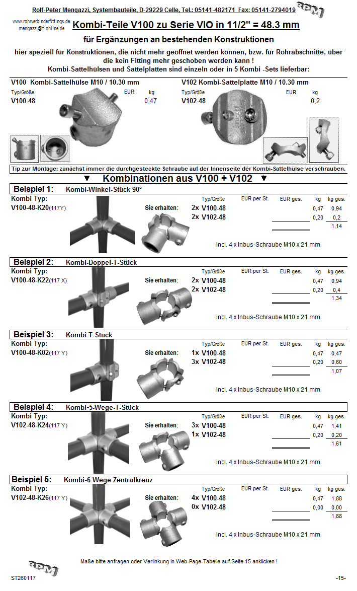 Interclamps_Gussschellen_Rohrverbinder_Rohrschellen_Seite15up17_Interclamp, Rohrflansch, Rohrfuß, Rohrplatte, Rohrhalter, Geländerverbinder, Geländerkupplung, Interclamps, Geländerfitting, Schilderhalter, Plattenhalter, Gußverbinder, Rohradapter, Rohrkupplung, Tempergußverbinder, Gerüstschelle, T-Schelle, Gerüstkupplung, Geländerschellen, Kombi-Rohrverbinder für bereits geschlossenen Konstruktionen, nachträglich adaptierbar, T-Verbinder, Eckverbinder, Eckschelle, Winkelschelle