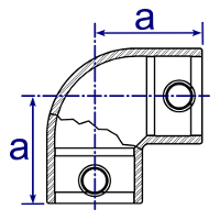 Bogen Guss V06s www.rohrverbinderfittings.de