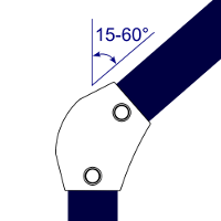 verstellbarer Bogen, einstellbarer Bogen, RPM-Rohrverbinder