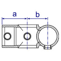 V30_Kombi-Doppel-T-Stück,Rohrschellen,Rohrverbinder,Rohrschellen,Gerüstverbinder