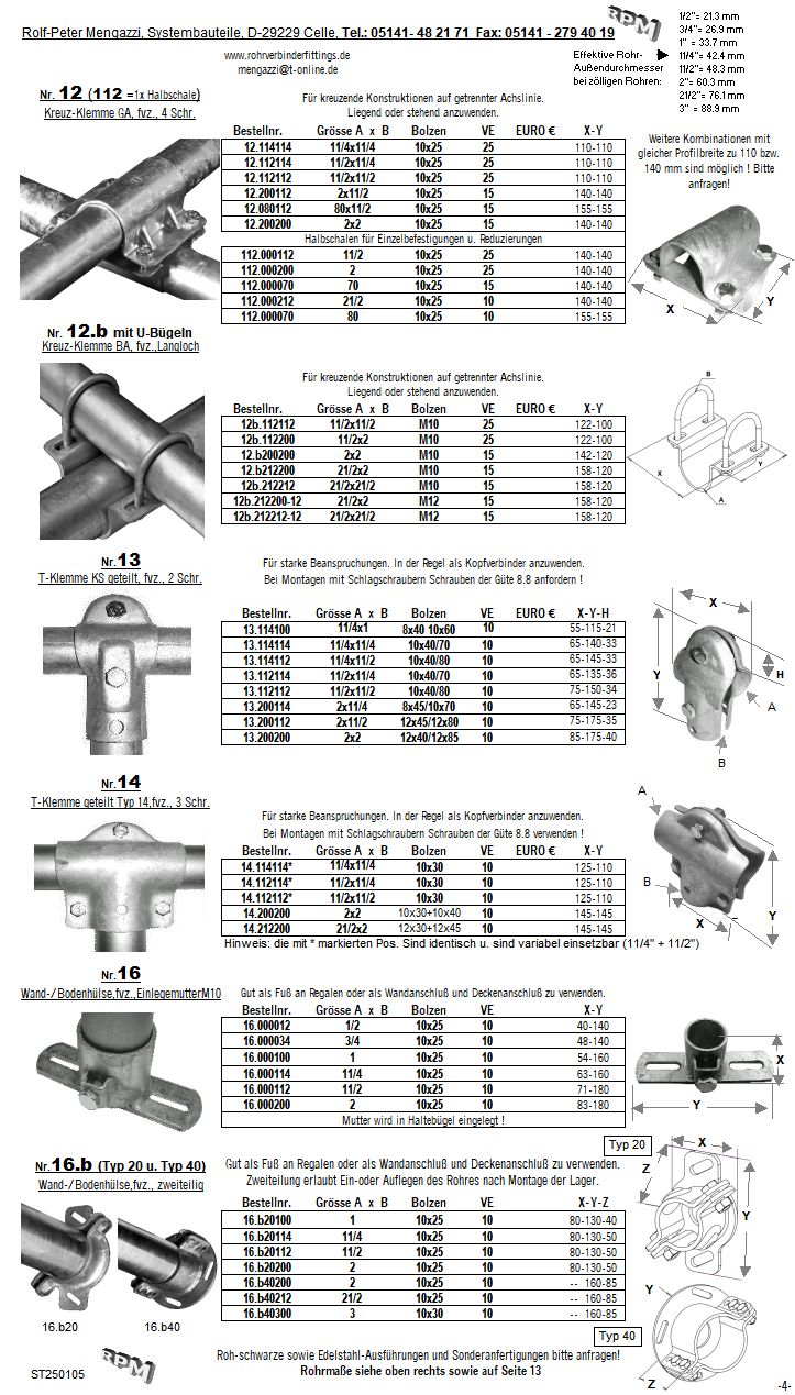 Rohrverbinder Rohrschellen Eckverbinder Dachschellen T-Klemme T-Verbinder T-Kupplung Gerüstschellen Dachschellen Gerüstkupplungen Geländerschellen in 1/2Zoll 3/4Zoll 1Zoll 11/4Zoll 11/2Zoll